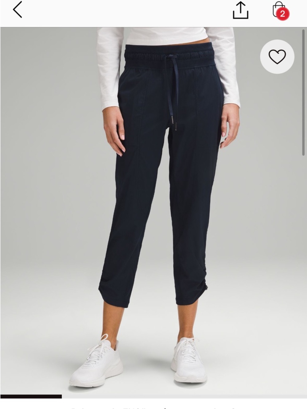 lululemon athletica Navy dance studio pant